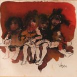 Beppe Vesco (1949) "Figure di bambine" - "Figures of little girls"