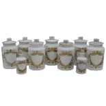 Diciotto vasi da farmacia - Eighteen apothecary jars