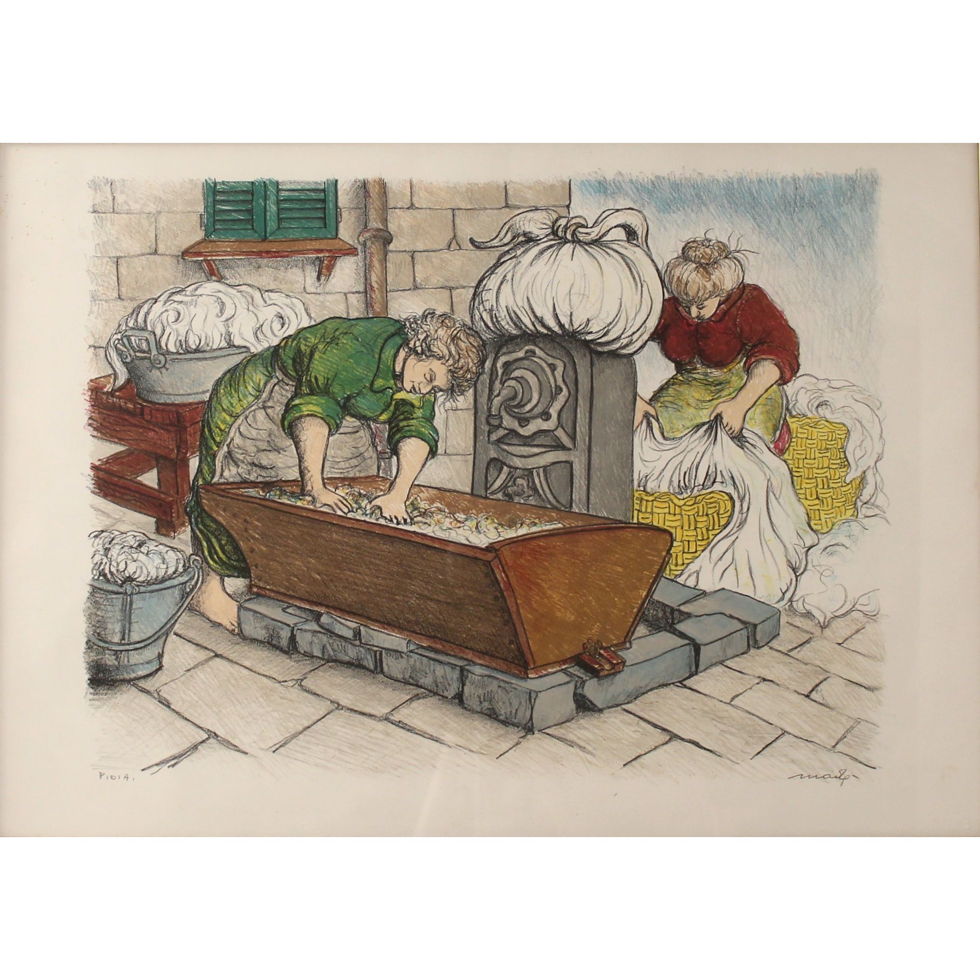 Pippo Made (1936) "Lavandaie" - "Laundresses"