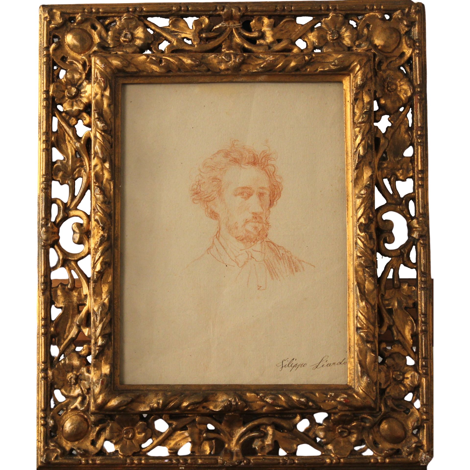 Filippo Liardo (1834/1917) "Autoritratto" - "Self Portrait"