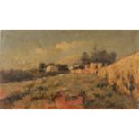 Guido Guidi (1901/1998) "Paesaggio di campagna con casolari" - "Country landscape with farmhouses"