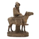 Figura di contadino con mulo - Figure of a farmer with a mule