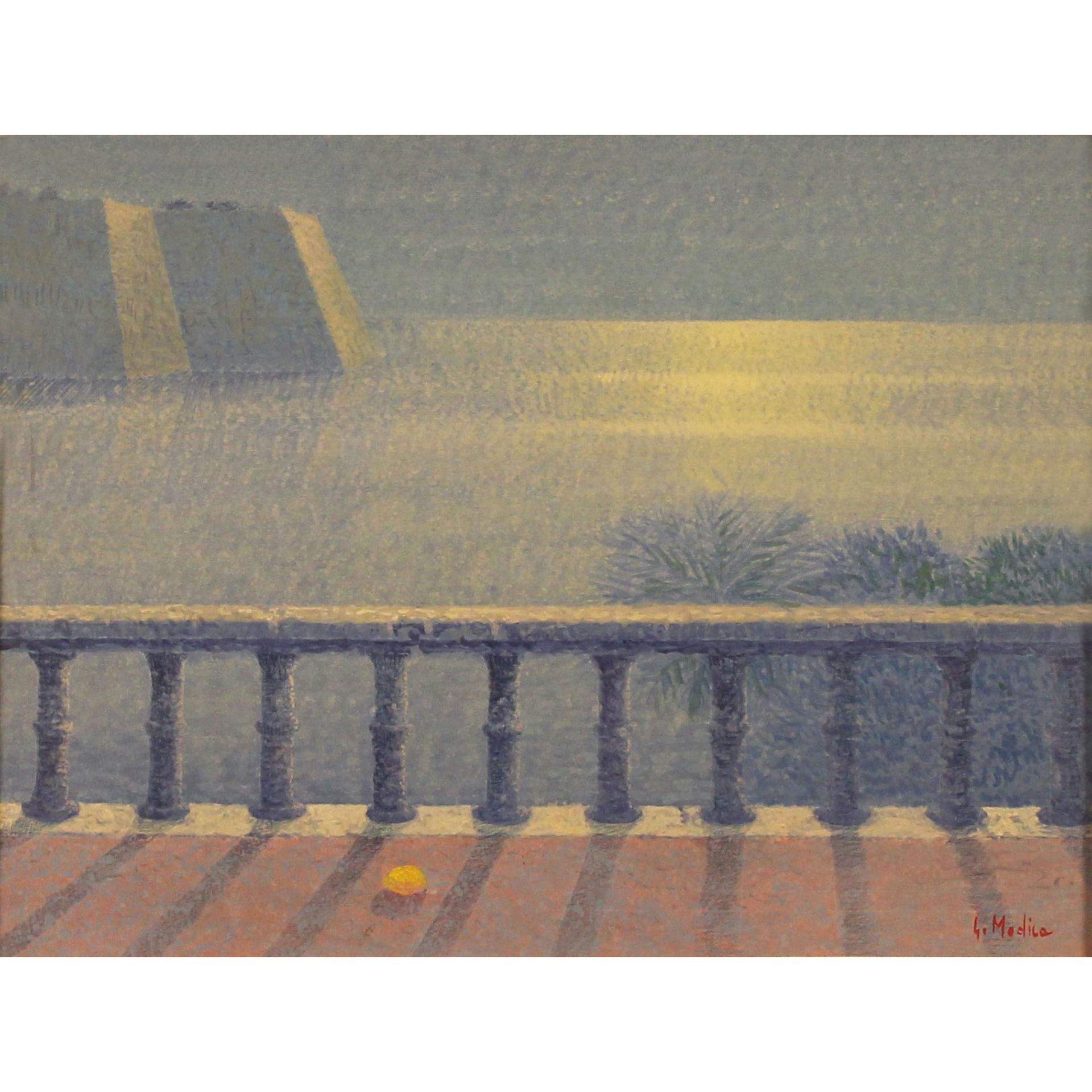 Giuseppe Modica (1953) "Terrazza sul mare" - "Terrace on the sea"