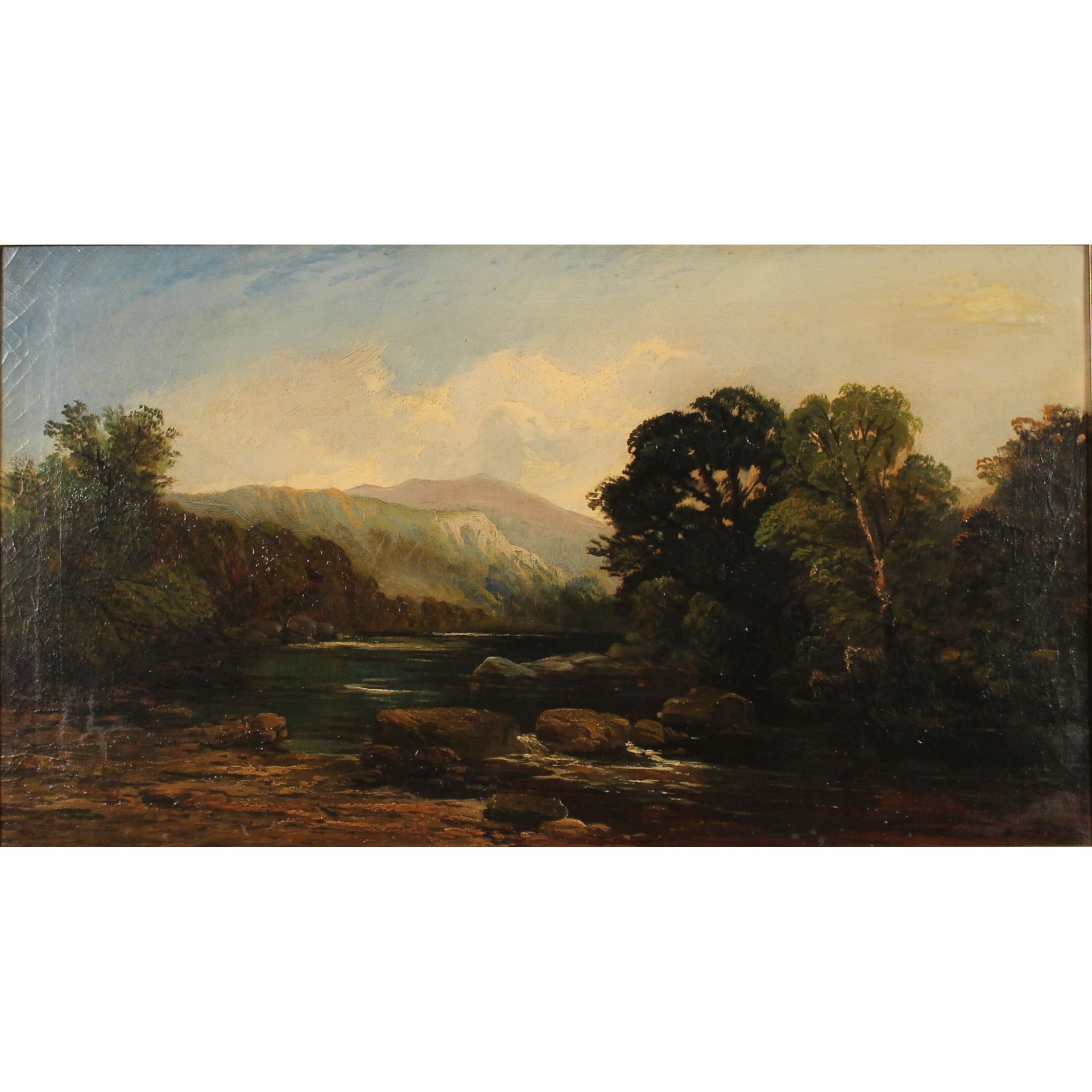 William Bromley III (1835/1888) "Paesaggio con ruscello" - "Landscape with stream"