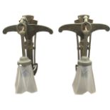 Coppia applique a forma di aquila - Pair of eagle-shaped sconces