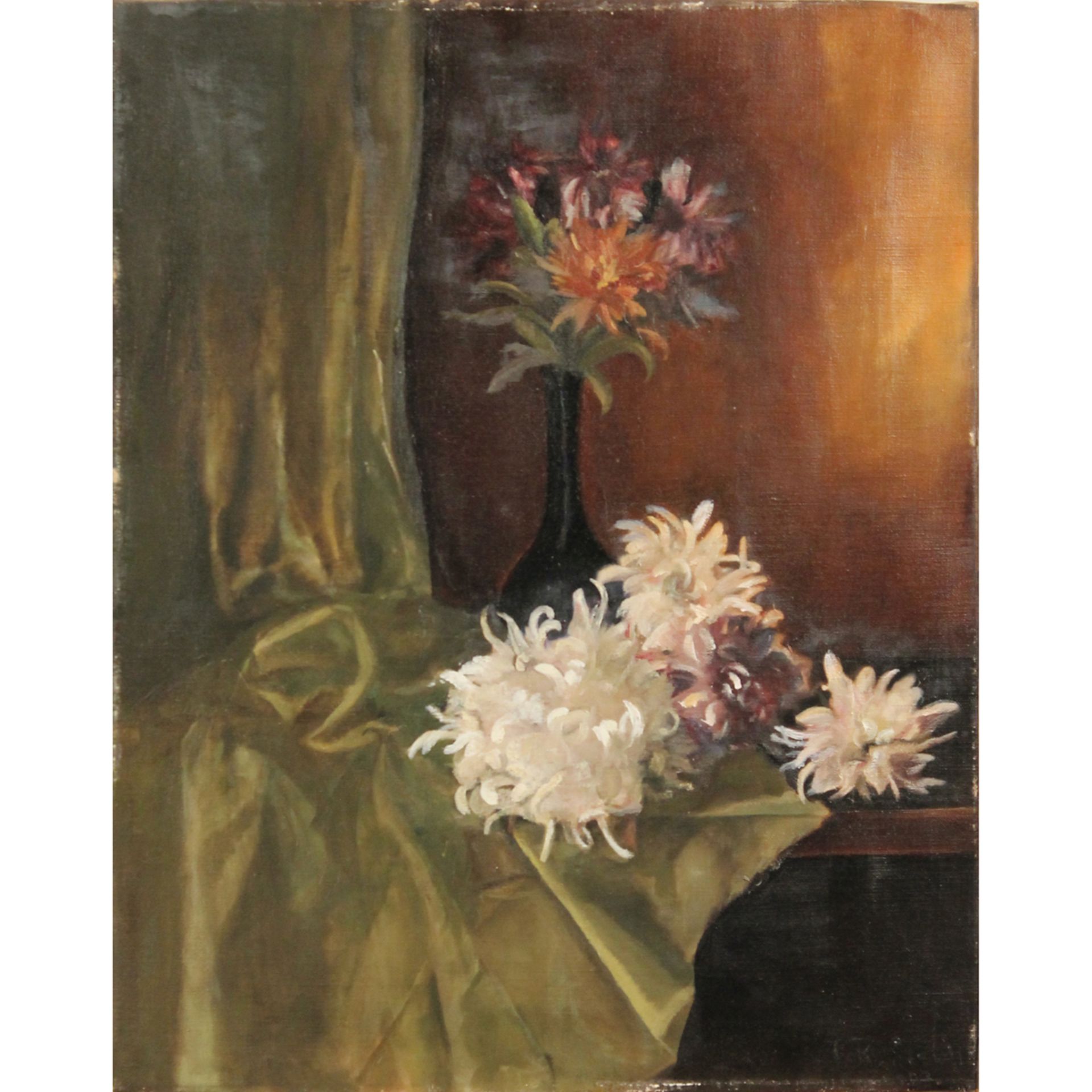 George Steel (1923) "Natura morta con crisantemi" - "Still Life with Chrysanthemums"