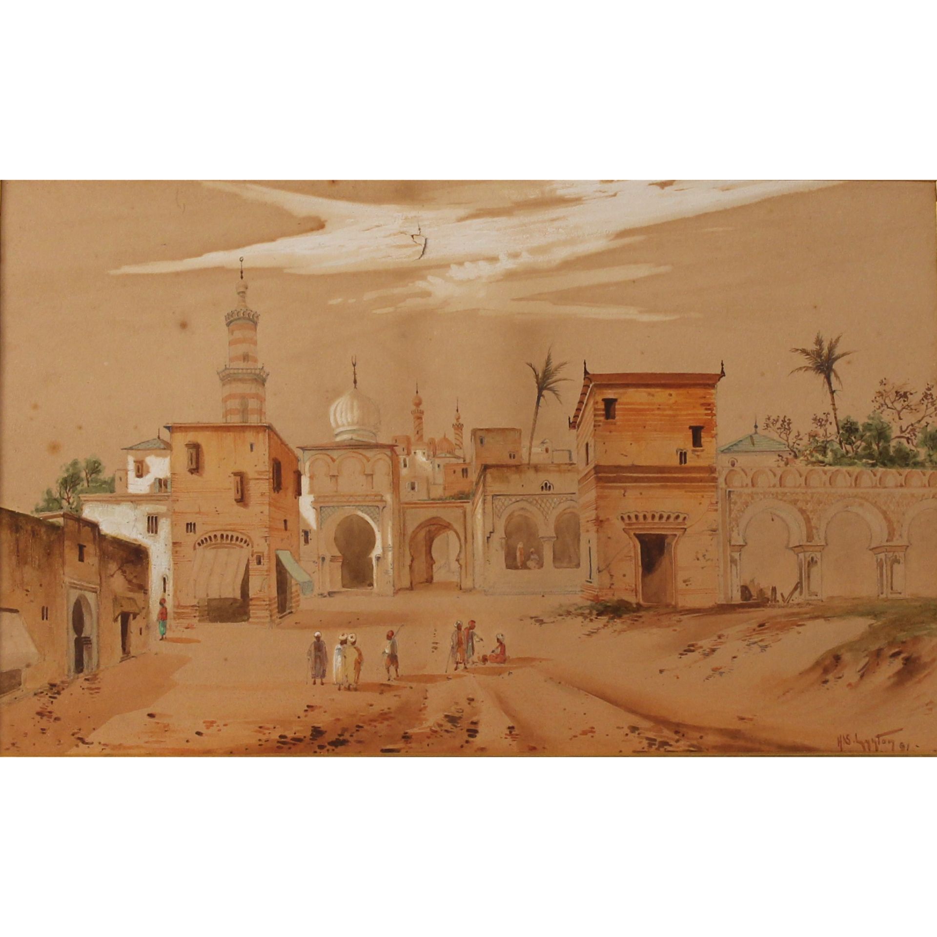 Paesaggi arabi con figure - Arab landscapes with figures