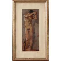 Lorenzo Viani (1882/1936) "Nudo maschile" - "Male nude"