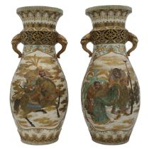 Coppia vasi a due manici - Pair of two-handled vases