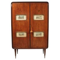 Grande mobile Bar nello stile di Paolo Buffa (1903/1970) - Large Bar cabinet in the style of Paolo