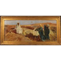 Scuola di Domenico Morelli (1823/1901) "Paesaggio arabo" - "Arabian Landscape"