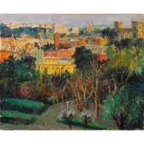 Federico Cilia (1900/?) "Roma vista dal Gianicolo" - "Rome seen from the Janiculum"
