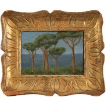 Paesaggio siciliano con alberi - Sicilian landscape with trees