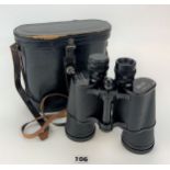 Pair of Optomax binoculars in black case