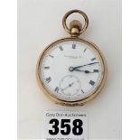 Gold plated pocket watch