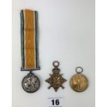 3 First World War Medals