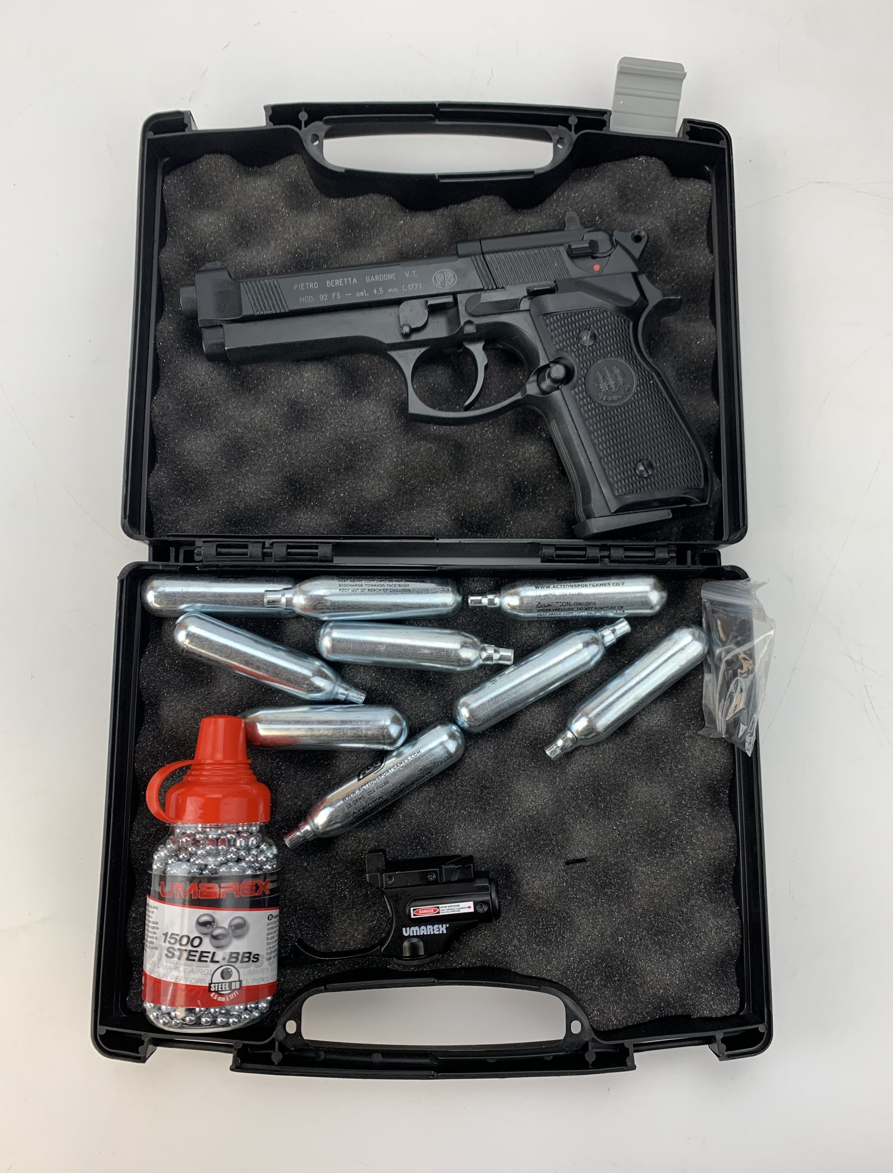 Pietro Beretta air gun with Umarex pellets