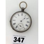 Silver pocket watch