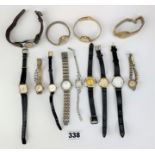 12 assorted ladies wristwatches
