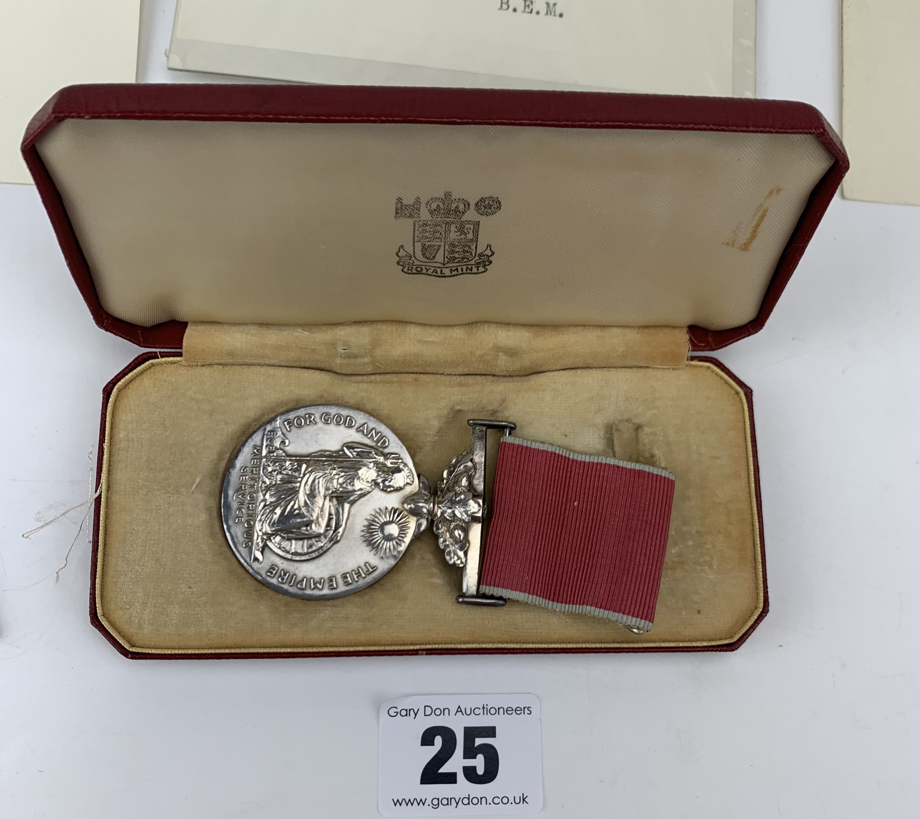British Empire Medal with paperwork and photo - Image 4 of 10