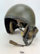 Army combat vehicle crewman’s helmet with built in headphones