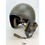Army combat vehicle crewman’s helmet with built in headphones