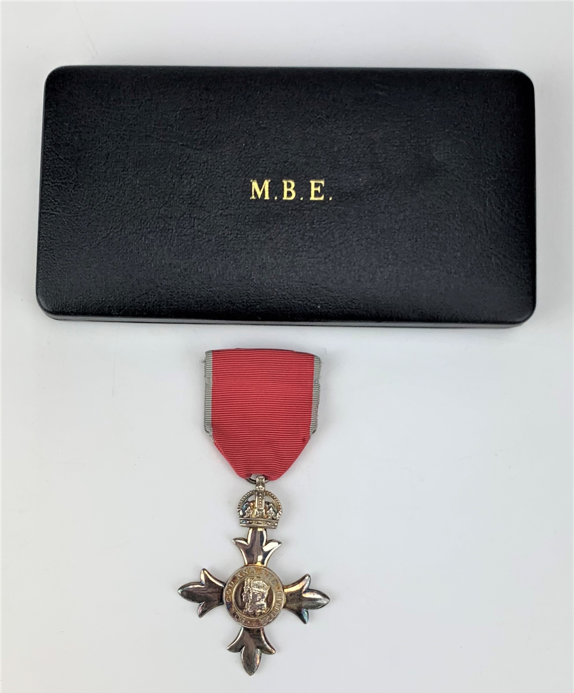 Bar with 2 Second World War Medals and 2 Police Service Medals, miniature medals and MBE medal - Image 8 of 11