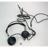 Pair of vintage military headphones
