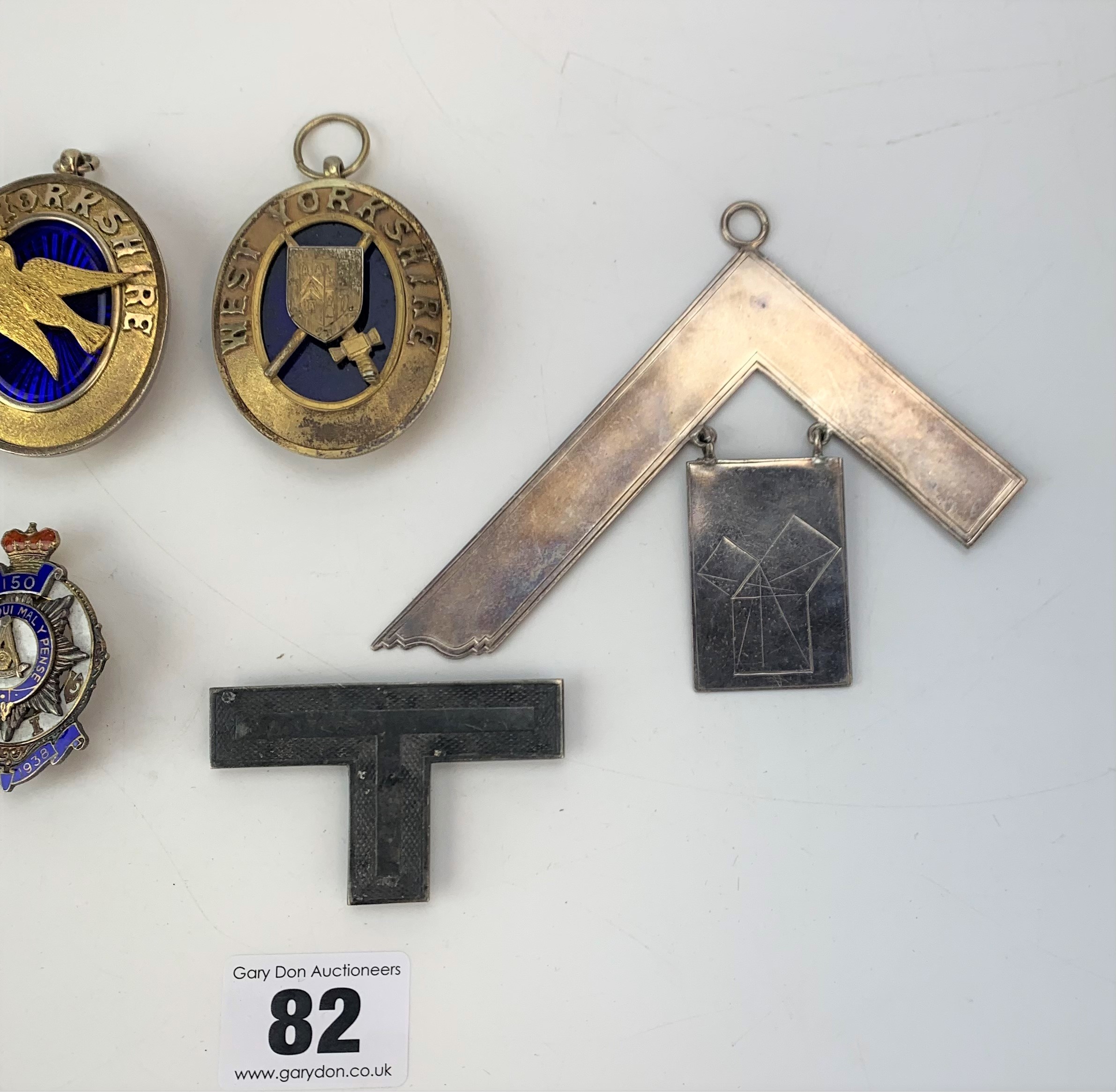 6 silver Masonic medals - Image 4 of 7