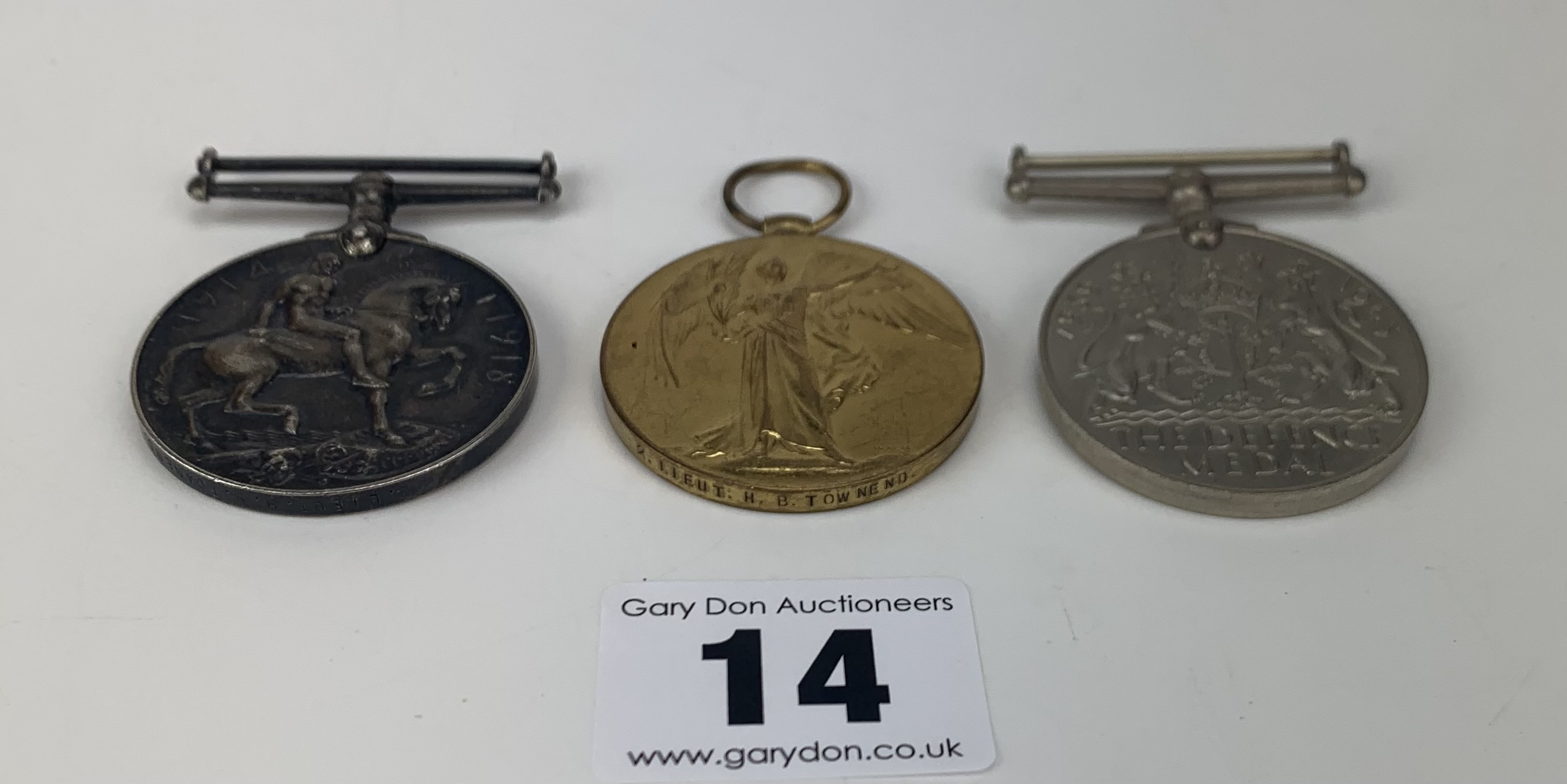 2 First World War Medals & 1 Second World War Medal - Image 2 of 3