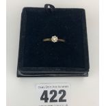18k gold diamond ring