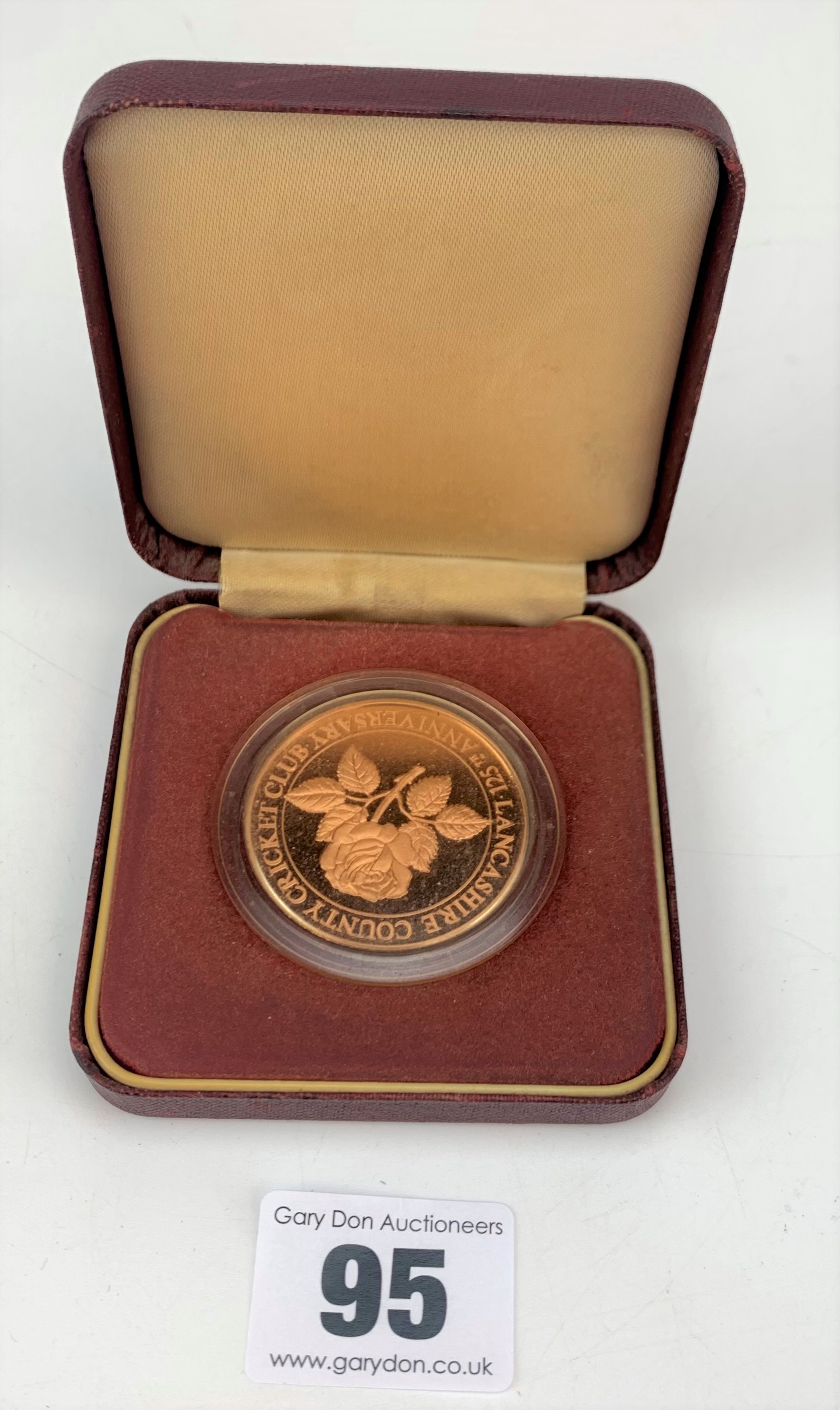 Cricket medal ‘Lancashire County Cricket Club 125th Anniversary’