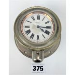 Large 8-day plated dashboard pocket watch