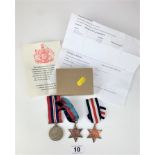 3 Second World War Medals