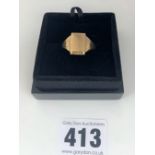 9k gold signet ring