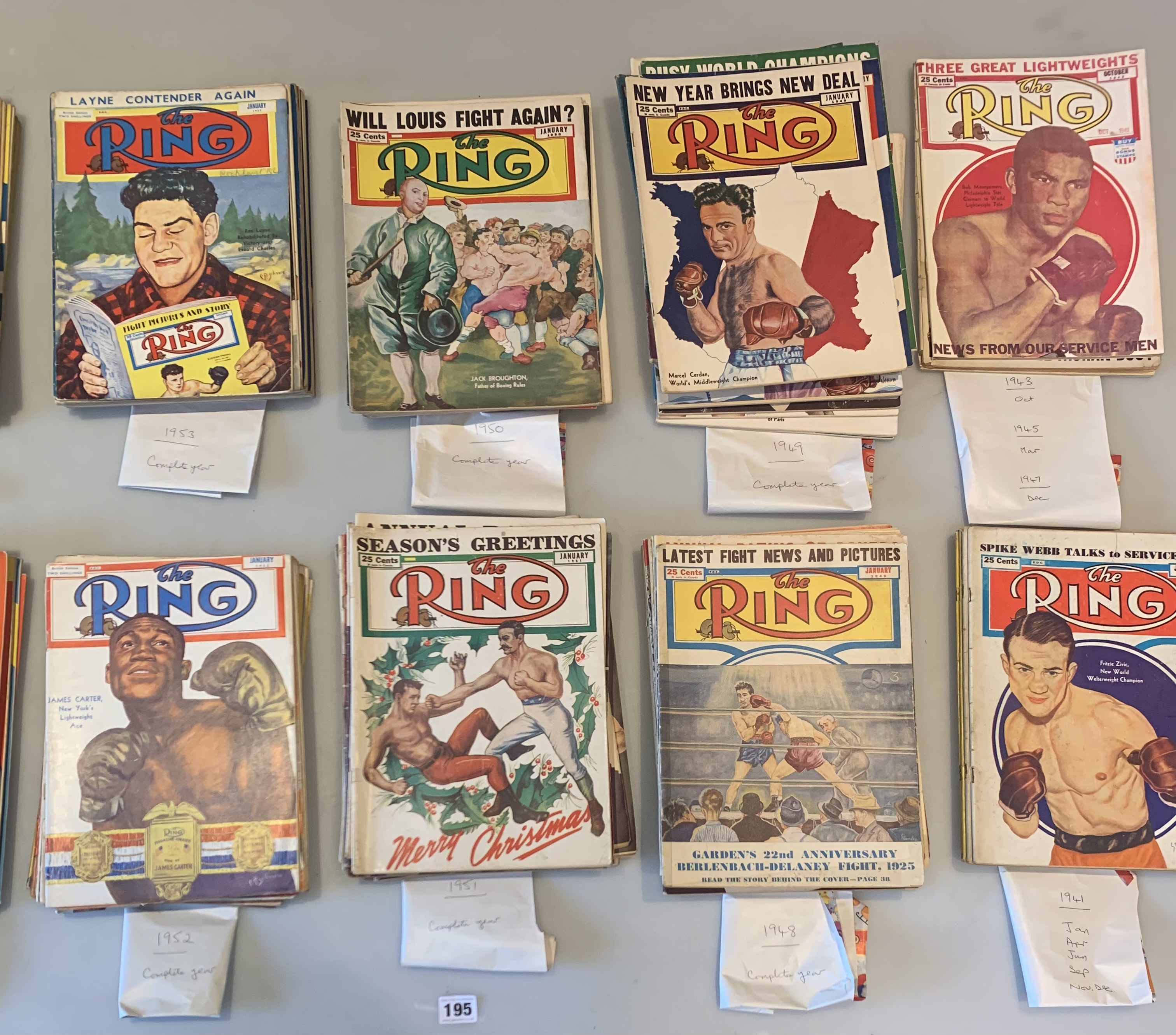 ‘The Ring’ boxing magazines 1941 - 1955 - Image 3 of 4