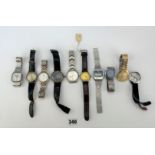 10 assorted gents wristwatches