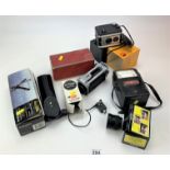 Kodak Duaflex camera and assorted camera accessories