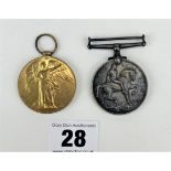 2 First World War medals