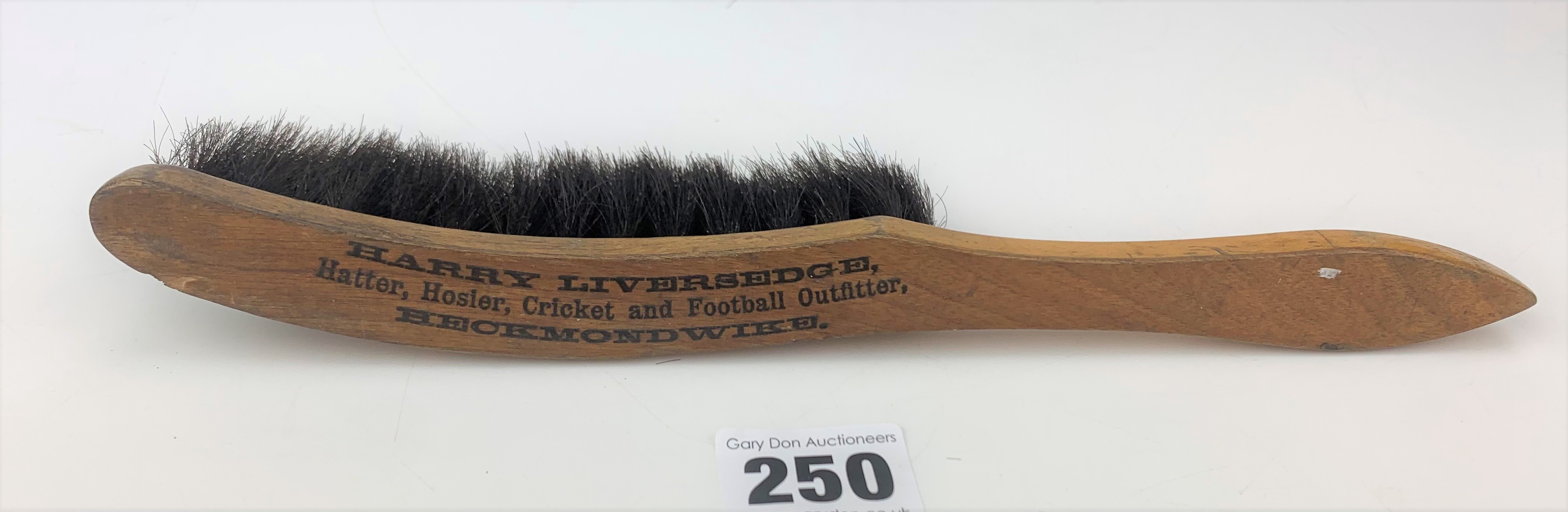 Vintage clothes brush from Harry Liversedge Outfitters, Heckmondwike