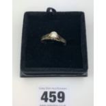 18k gold and diamond ring