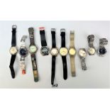 10 assorted gents wristwatches