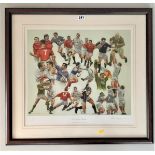 Signed limited edition rugby print – Six Nations, no. 109/500