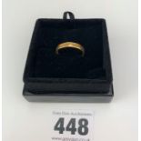 22k gold wedding band