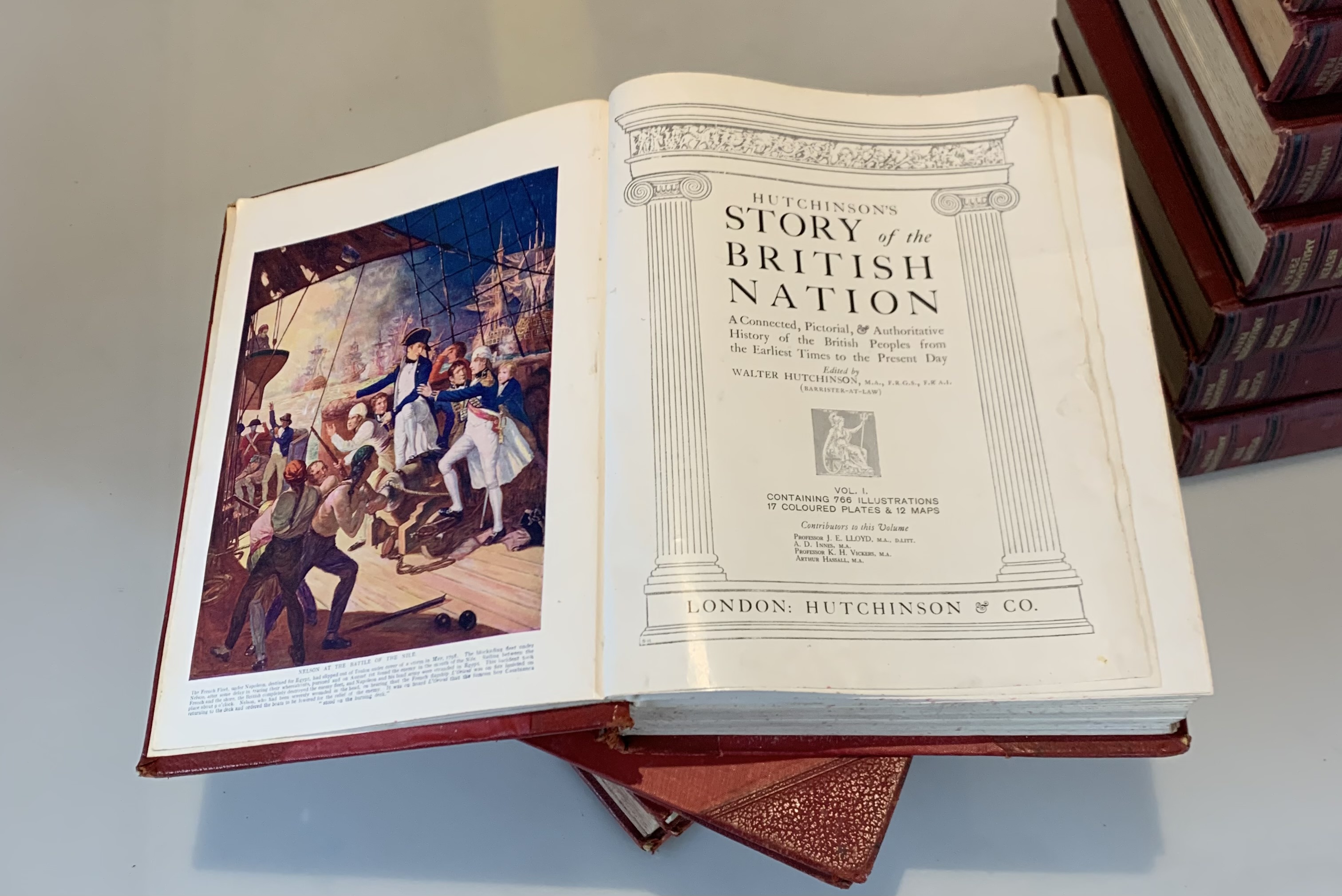 Box of military books – ‘The War Illustrated’ and ‘Story of the British Nation’ - Image 5 of 12