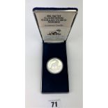 Boxed Busch Garden Collector’s Series ‘Lowland Gorilla’ silver coin, one troy ounce