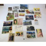Quantity of mixed postcards