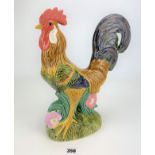 Large ceramic rooster figure 15.5” high x 13” wide