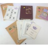 Ace Britannia stamp album of mixed world stamps, first day covers, and royal stamp empty pages