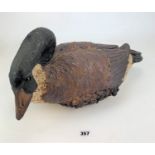 Large stoneware goose figure 10.5” high x 19.5” wide